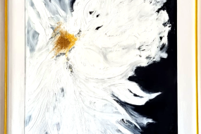 Óleo Contemporáneo Flores Gemelas