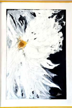 Óleo Contemporáneo Flores Gemelas