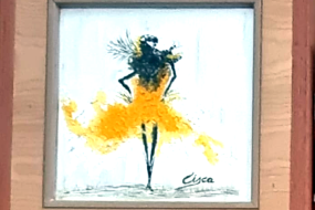 Óleo Flamenca corto amarillo