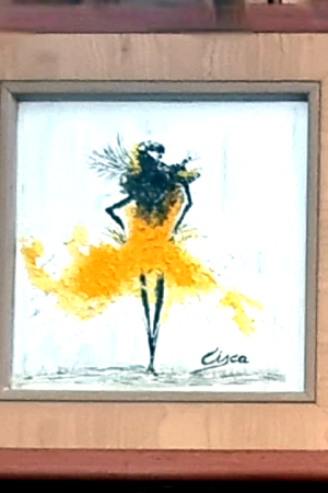 Óleo Flamenca corto amarillo