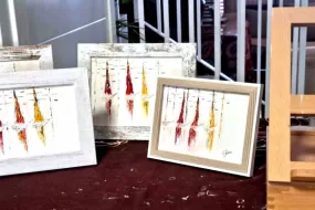cuadros al oleo veleros para mesa o colgar
