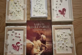 Ya a la venta. Nada es lo que parece . Cuéntaselo por redes. Por la compra de un libro regalo promocional de un cuadro al óleo.